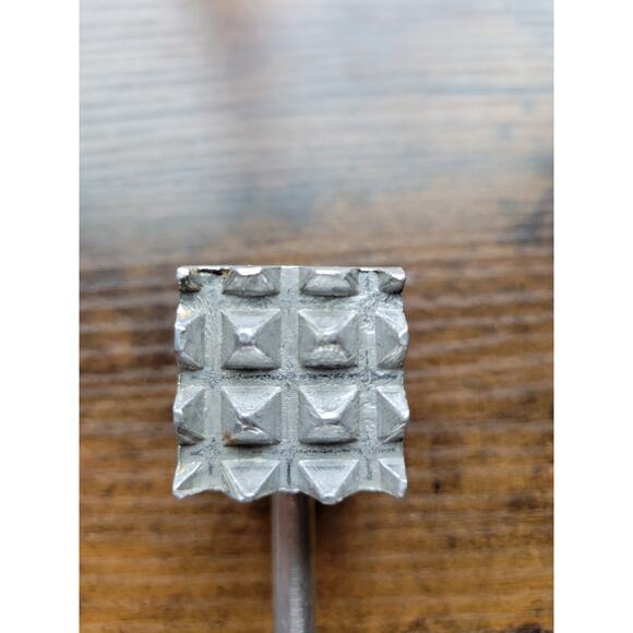 Vintage Elpo no. 670 Aluminum 8-1/2" Meat Tenderizer -Fine/Coarse Pounder Japan - Picture 8 of 10